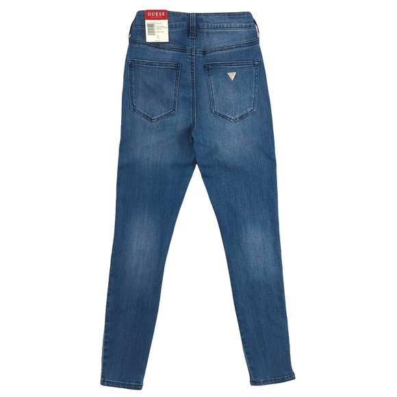 Guess Skinny Jeans Glitter Side Stripe Medium Wash - Picture 3 of 11